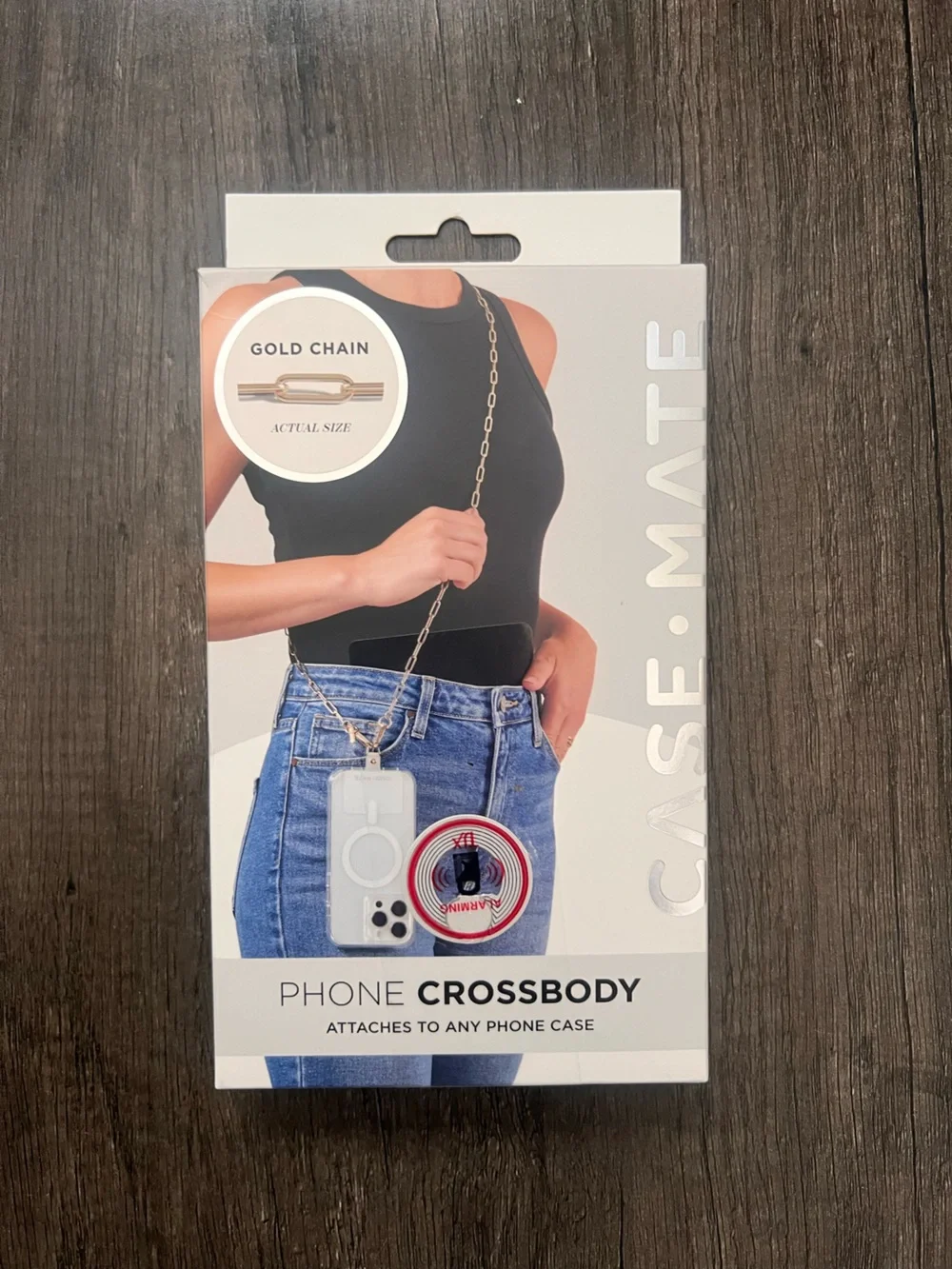 case-mate Gold Chain Phone Crossbody Strap